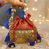 Noor-e-Zari Metal Potli Bag – A Festive Heirloom in Metal