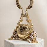 Maharani Coin & Ghungroo Metal Nano Bag