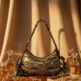 Black Shesham Batua – Handcrafted Mirror Work Evening Potli Bag