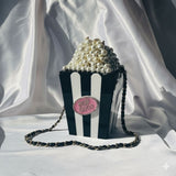 Mitela Maharani Popcorn Metal Bag with Pearl & Stone Work