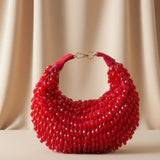 Kainaat Crystal Bag – Luxury Handcrafted Velvet Mini Bag