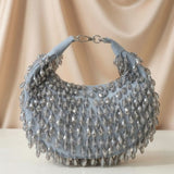 Kainaat Crystal Bag – Luxury Handcrafted Velvet Mini Bag