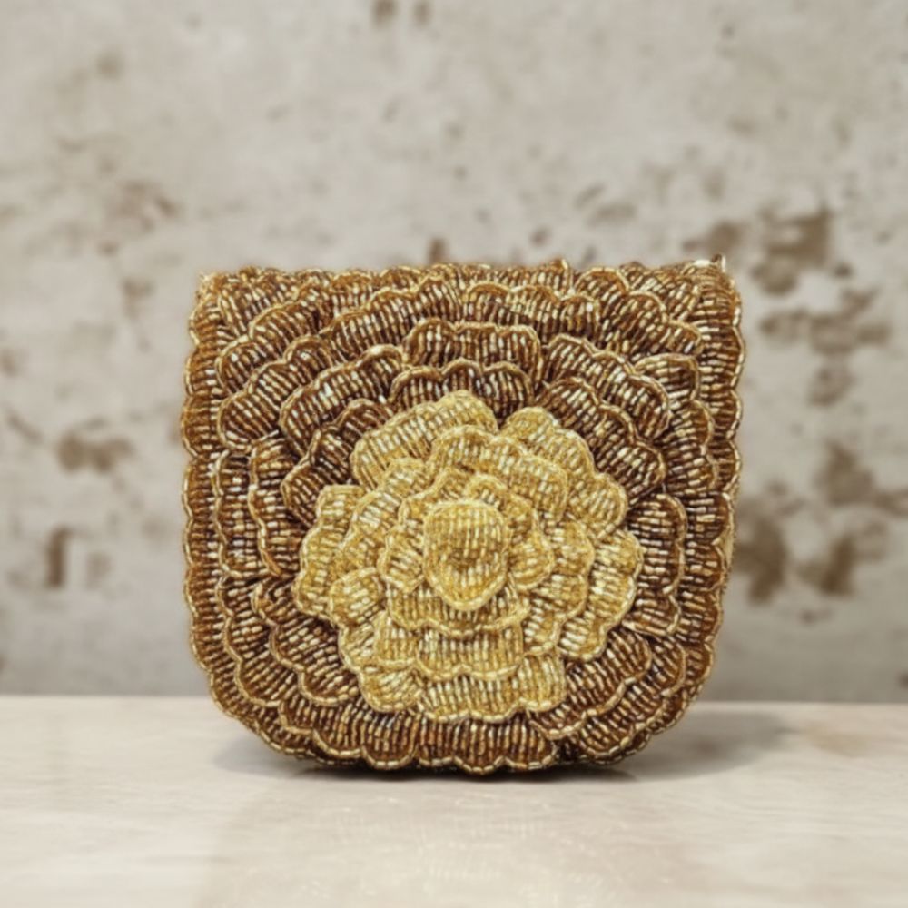 Mini Roseate Bag – Handcrafted Cutdana Mini Bag