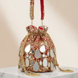 Sheesh Mahal Mirror Bag – Handcrafted Phone-Fit Statement Bag