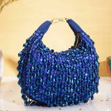 Kainaat Crystal Bag – Luxury Handcrafted Velvet Mini Bag