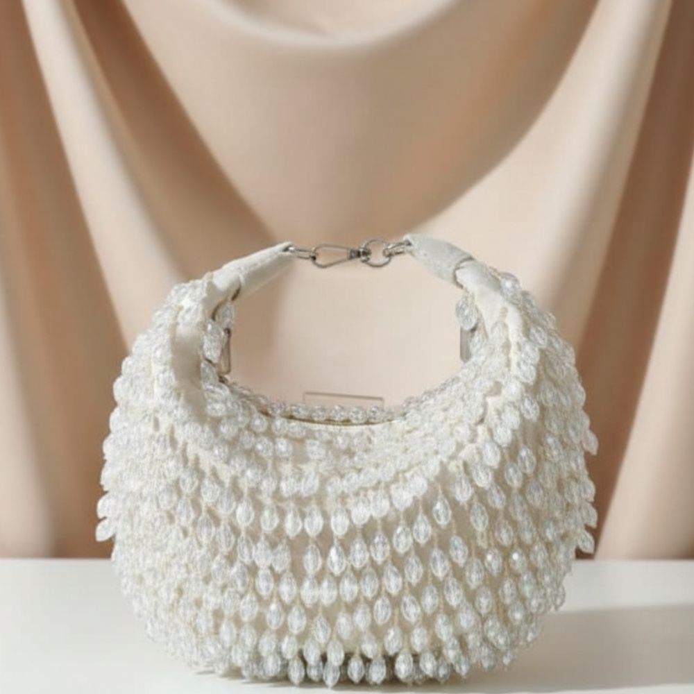 Kainaat Crystal Bag – Luxury Handcrafted Velvet Mini Bag