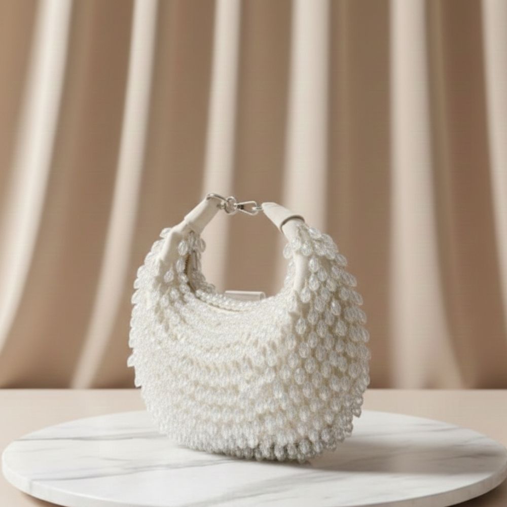 Kainaat Crystal Bag – Luxury Handcrafted Velvet Mini Bag