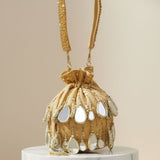 Shesham Potli – Handcrafted Mirror Cutdana Potli Bag