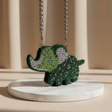 Emerald Elephant Crystal Mini Bag