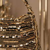 Black Shesham Batua – Handcrafted Mirror Work Evening Potli Bag