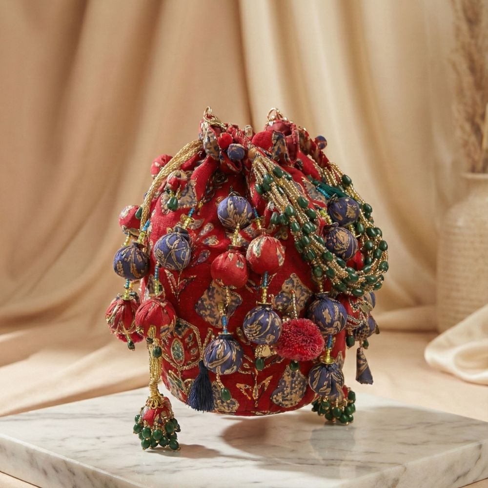 Handcrafted Bridal Potli Bag – Ethnic & Festive Collection