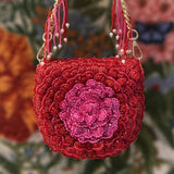 Mini Roseate Bag – Handcrafted Cutdana Mini Bag